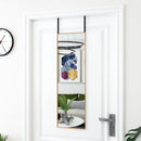 dørspejl 30x100 cm glas og aluminium guldfarvet
