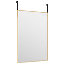 dørspejl 40x60 cm glas og aluminium guldfarvet