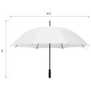 paraply 130 cm hvid