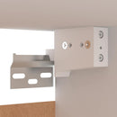 tv-skab 30,5x30x90 cm konstrueret træ hvid