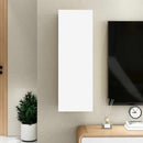 tv-skab 30,5x30x90 cm konstrueret træ hvid