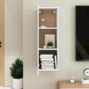 tv-skab 30,5x30x90 cm konstrueret træ hvid