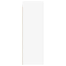 tv-borde 2 stk. 30,5x30x90 cm konstrueret træ hvid