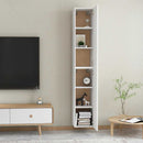 tv-borde 2 stk. 30,5x30x90 cm konstrueret træ hvid
