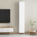 tv-borde 2 stk. 30,5x30x90 cm konstrueret træ hvid