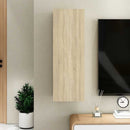 tv-bord 30,5x30x90 cm konstrueret træ sonoma-eg