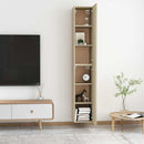 tv-borde 2 stk. 30,5x30x90 cm konstrueret træ sonoma-eg