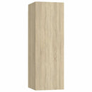 tv-borde 2 stk. 30,5x30x90 cm konstrueret træ sonoma-eg