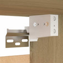 tv-borde 2 stk. 30,5x30x90 cm konstrueret træ sonoma-eg