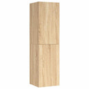 tv-bord 30,5x30x110 cm konstrueret træ sonoma-eg
