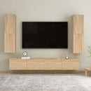 tv-bord 30,5x30x110 cm konstrueret træ sonoma-eg