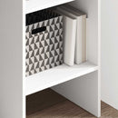 bogreol 40x35x180 cm konstrueret træ hvid