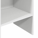 bogreol 40x35x180 cm konstrueret træ hvid