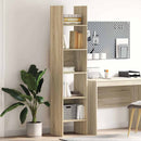 bogreol 40x35x180 cm konstrueret træ sonoma-eg