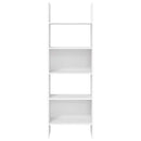bogreol 60x35x180 cm konstrueret træ hvid