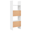 bogreol 60x35x180 cm konstrueret træ hvid