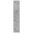 bogreol 60x35x180 cm konstrueret træ betongrå