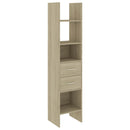 bogreol 40x35x180 cm konstrueret træ sonoma-eg