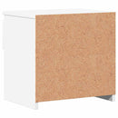 sengebord 40x30x39 cm konstrueret træ hvid