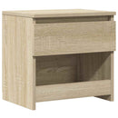 sengebord 40x30x39 cm konstrueret træ sonoma-eg