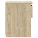 sengeborde 2 stk. 40x30x39 cm konstrueret træ sonoma-eg
