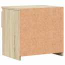 sengeborde 2 stk. 40x30x39 cm konstrueret træ sonoma-eg