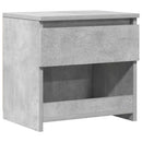 sengebord 40x30x39 cm konstrueret træ betongrå