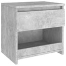 sengeborde 2 stk. 40x30x39 cm konstrueret træ betongrå