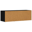 skoreol 105x35x35 cm konstrueret træ sort