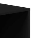 skoreol 105x35x35 cm konstrueret træ sort