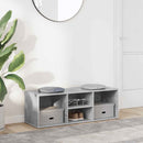 skoreol 105x35x35 cm konstrueret træ betongrå