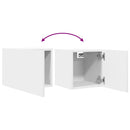 væghængt tv-skab 30,5x30x30 cm hvid