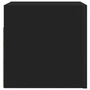 væghængte tv-skabe 2 stk. 30,5x30x30 cm sort