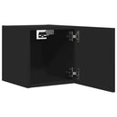 væghængte tv-skabe 2 stk. 30,5x30x30 cm sort