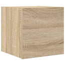 væghængt skab 30,5x30x30 cm sonoma-eg