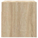 væghængte skabe 2 stk. 30,5x30x30 cm sonoma-eg