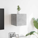 væghængt tv-skab 30,5x30x30 cm betongrå