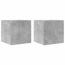 væghængte tv-skabe 2 stk. 30,5x30x30 cm betongrå