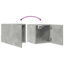 væghængte tv-skabe 2 stk. 30,5x30x30 cm betongrå