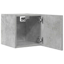 væghængte tv-skabe 2 stk. 30,5x30x30 cm betongrå