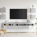 væghængte tv-skabe 4 stk. 30,5x30x30 cm betongrå
