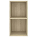 væghængt tv-bord 37x37x72 cm konstrueret træ sonoma-eg