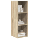 væghængt tv-skab 37x37x107 cm konstrueret træ sonoma-eg