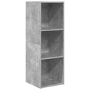 væghængt tv-skab 37x37x107 cm konstrueret træ betongrå
