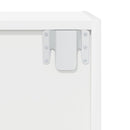 væghængt tv-skab 37x37x142,5 cm konstrueret træ hvid