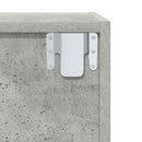 væghængt tv-skab 37x37x142,5 cm konstrueret træ betongrå