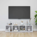 tv-bord 37x35x37 cm konstrueret træ hvid