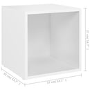 tv-borde 2 stk. 37x35x37 cm konstrueret træ hvid