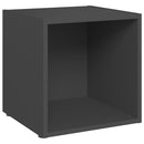 tv-borde 2 stk. 37x35x37 cm konstrueret træ grå