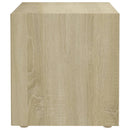 tv-bord 37x35x37 cm konstrueret træ sonoma-eg